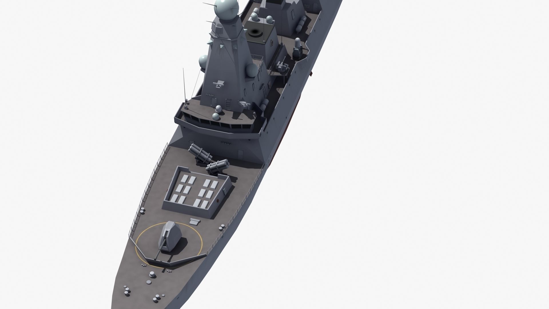 HMS Daring Type 45 Destroyer 3D model_27