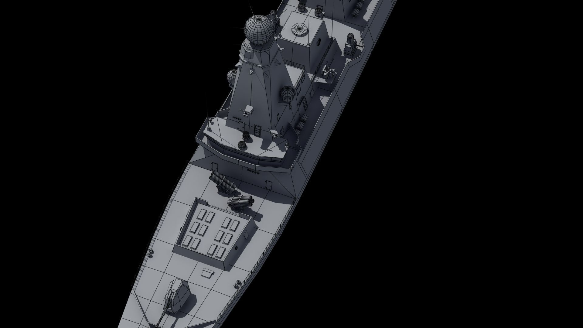 HMS Daring Type 45 Destroyer 3D model_34