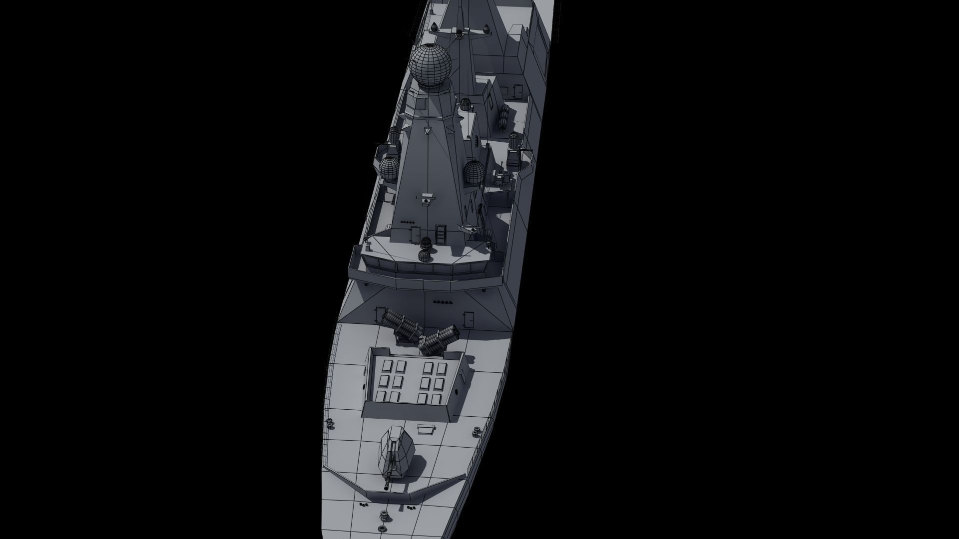 HMS Daring Type 45 Destroyer 3D model_36