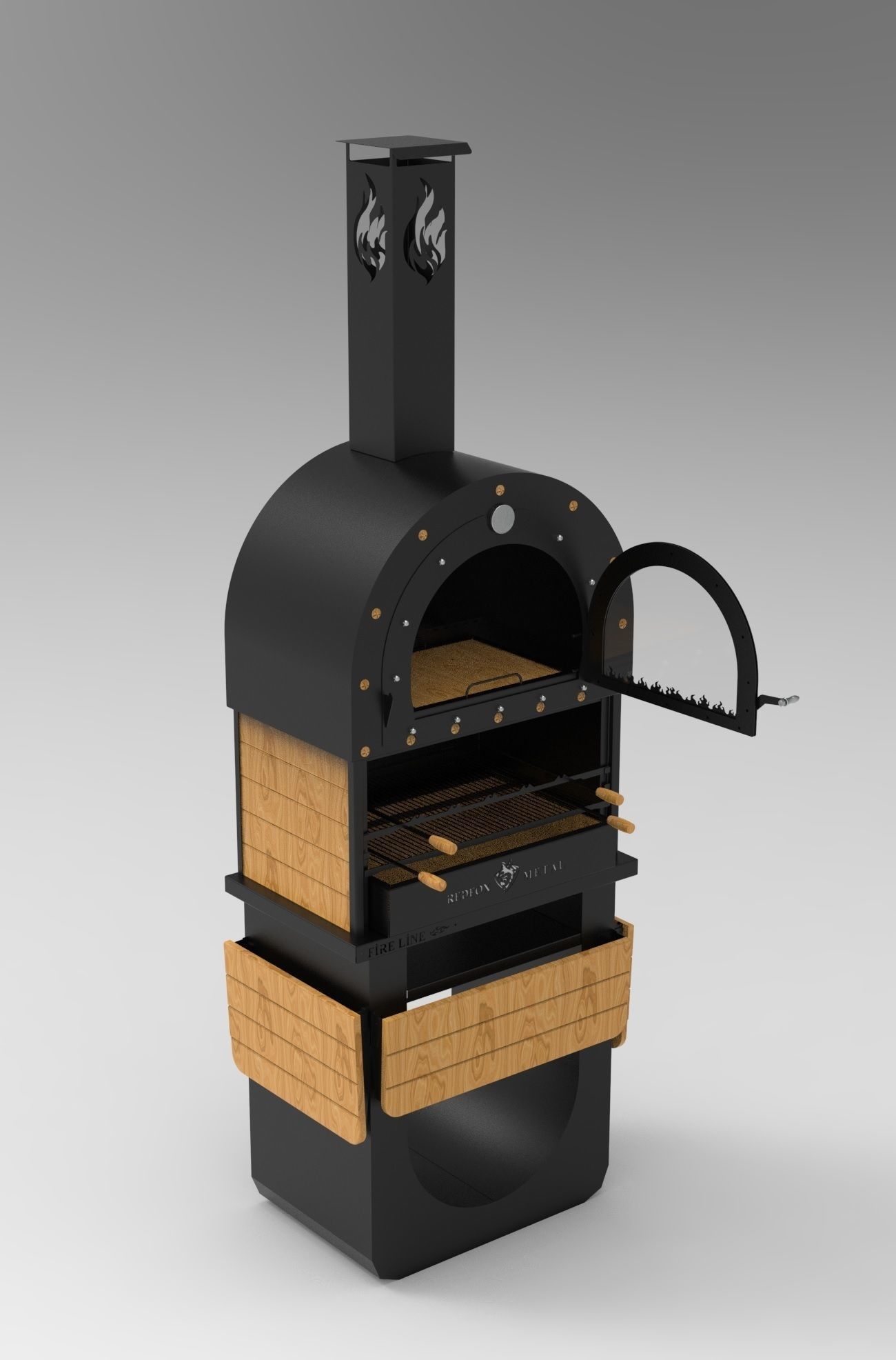 METAL BARBECUE 3D model_25