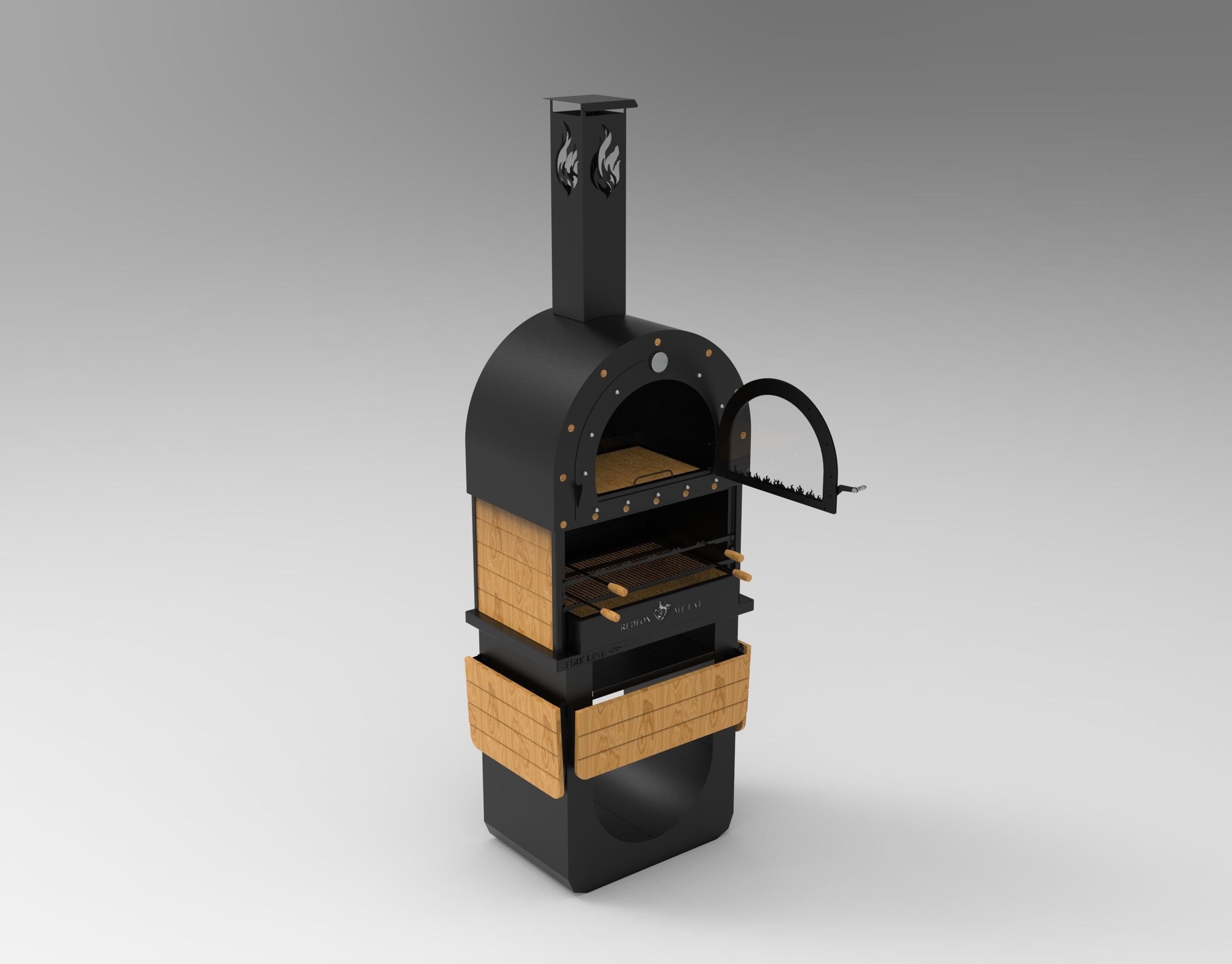 METAL BARBECUE 3D model_22