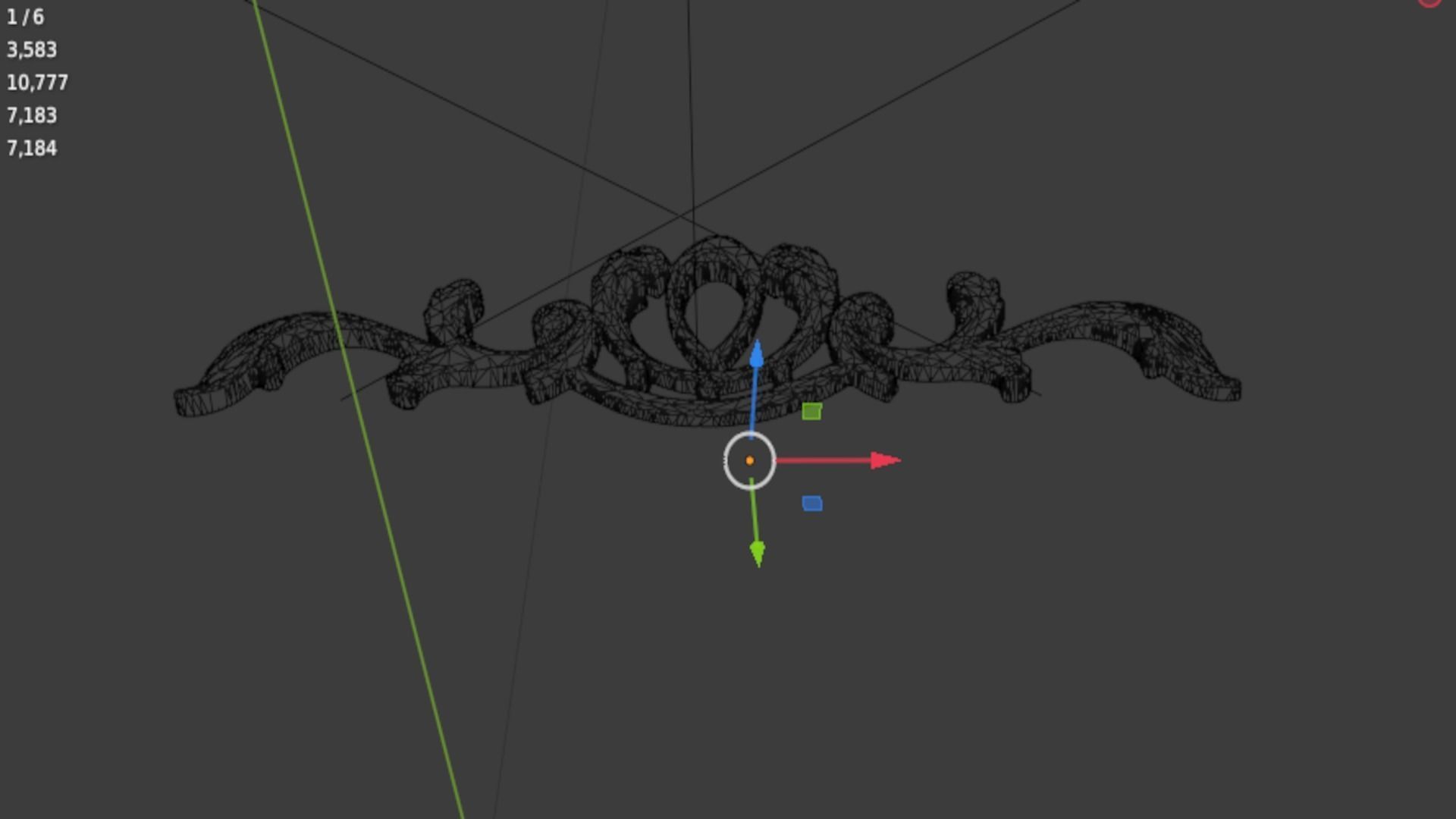 Classic decor ornament 327 3D model_7