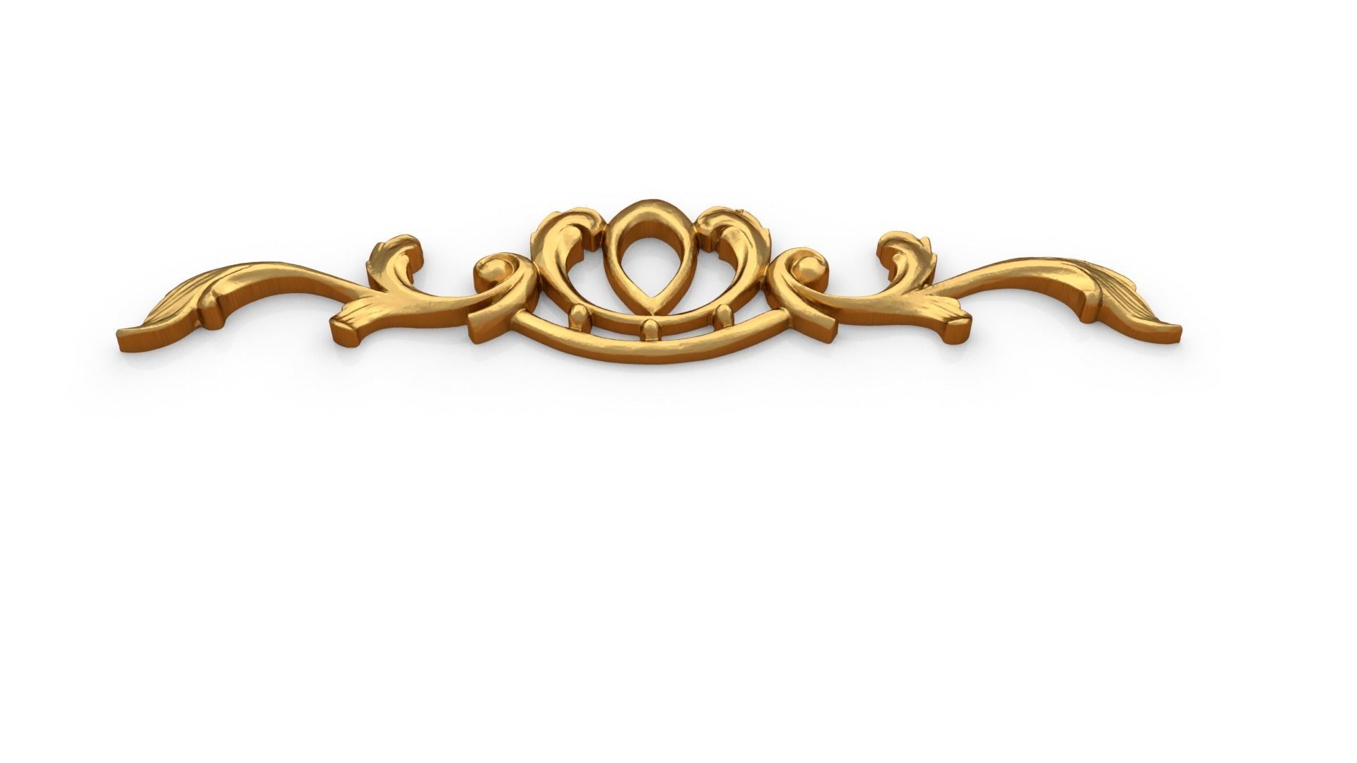 Classic decor ornament 327 3D model_3