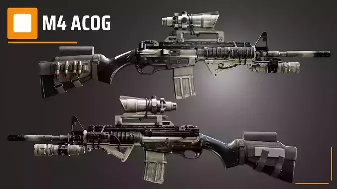 M4 Acog 3D model