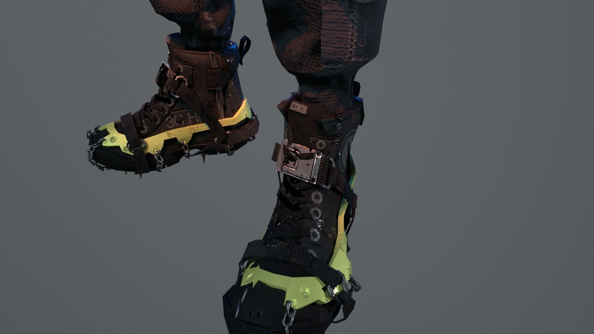 Handsome firefighter 3D model_6