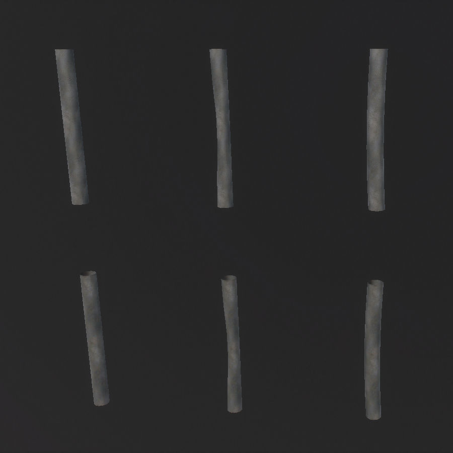 Environment Roof Modules Game Assets Low-poly 3D model_24