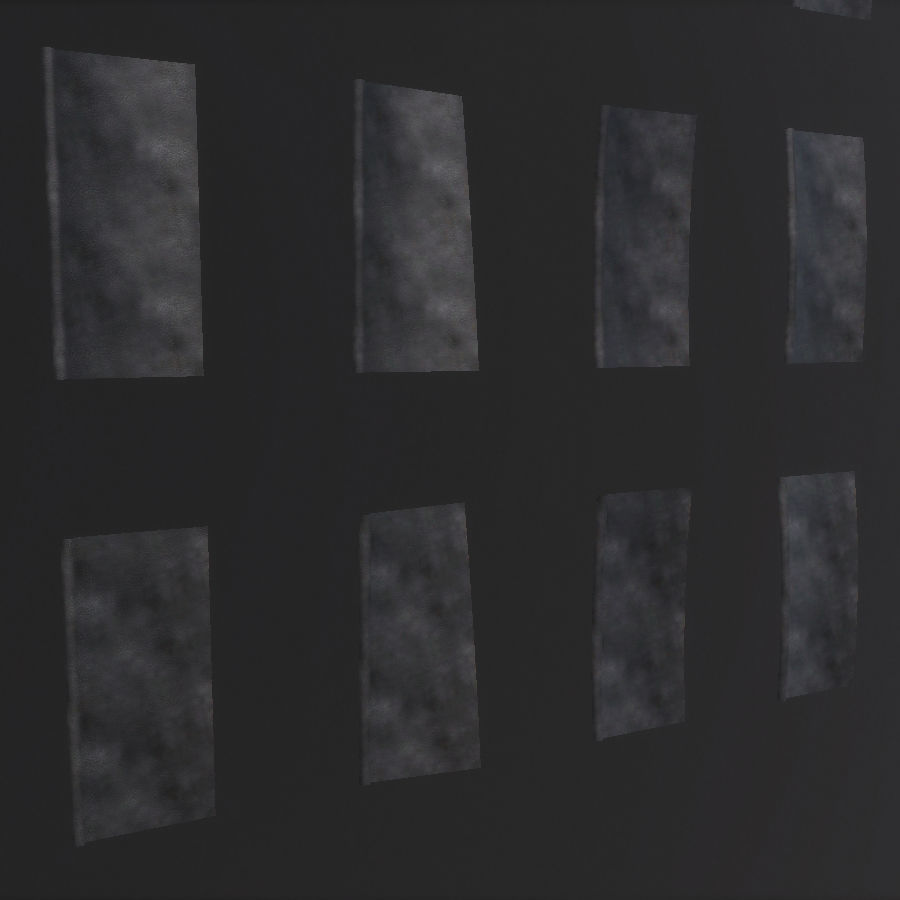 Environment Roof Modules Game Assets Low-poly 3D model_14