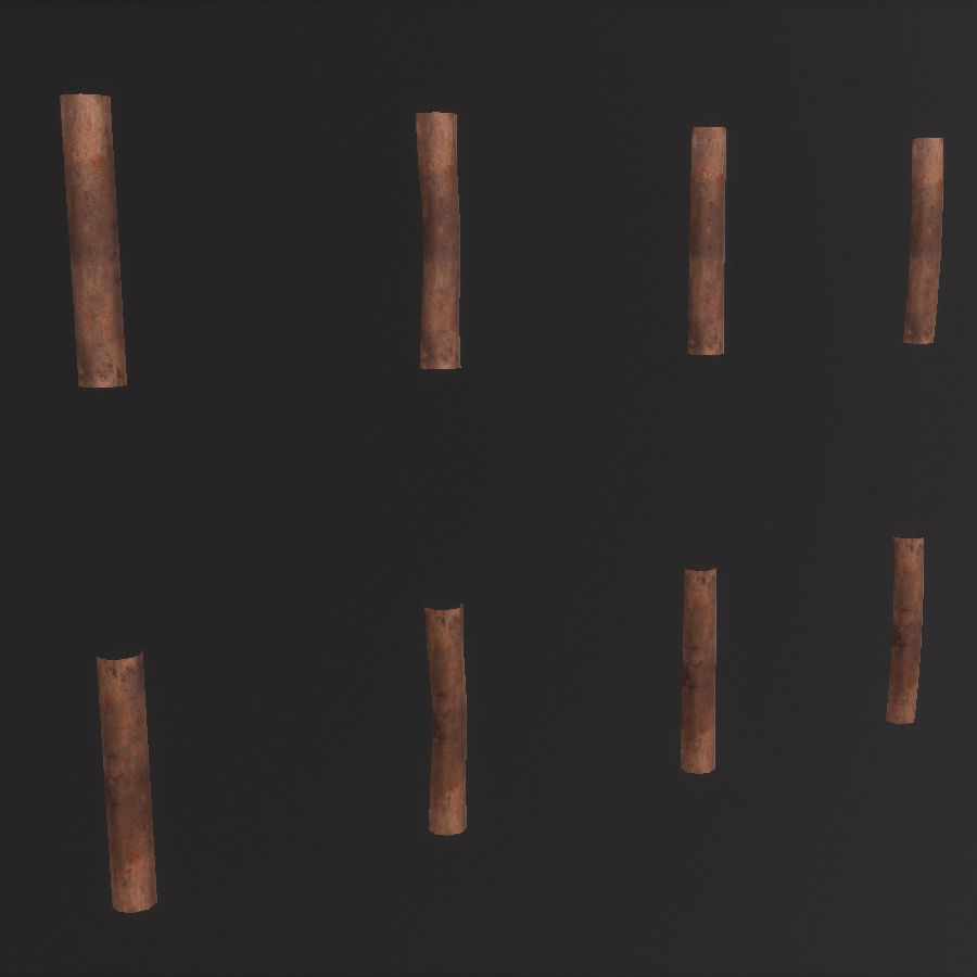 Environment Roof Modules Game Assets Low-poly 3D model_22