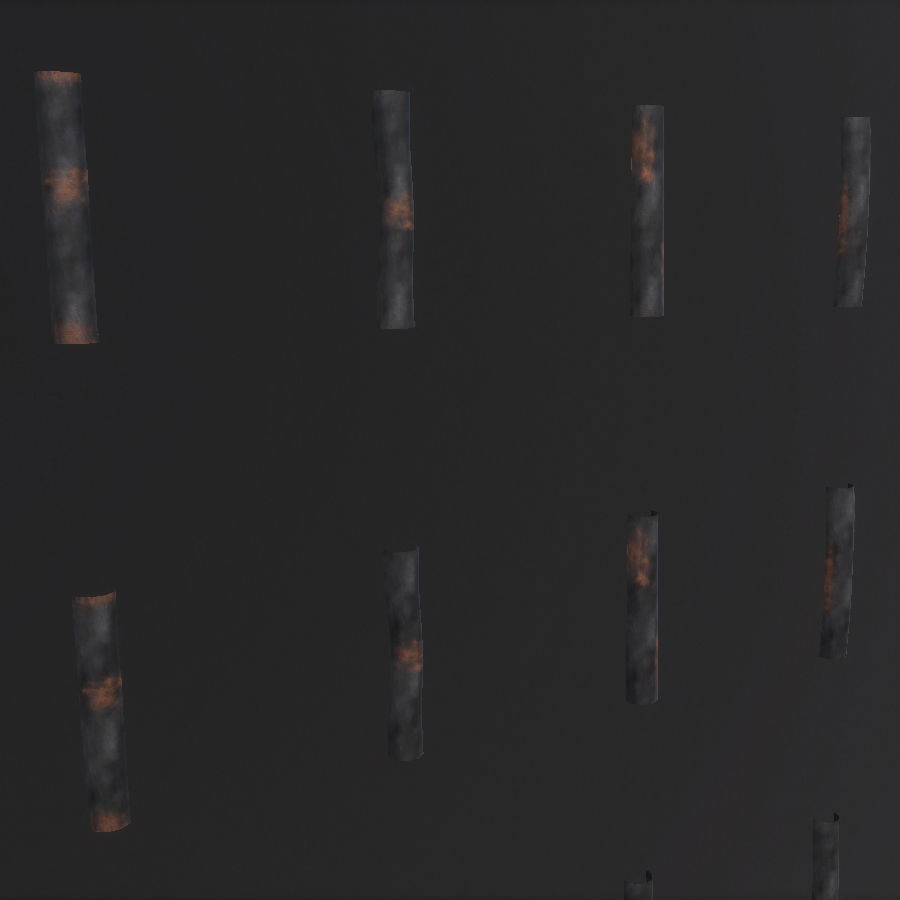 Environment Roof Modules Game Assets Low-poly 3D model_20