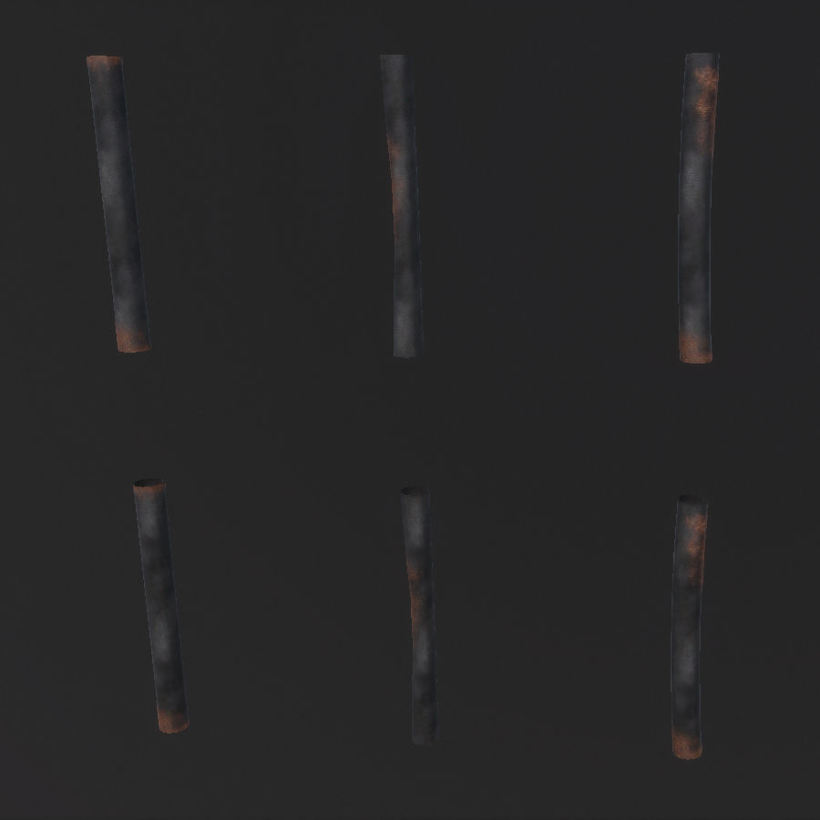 Environment Roof Modules Game Assets Low-poly 3D model_25