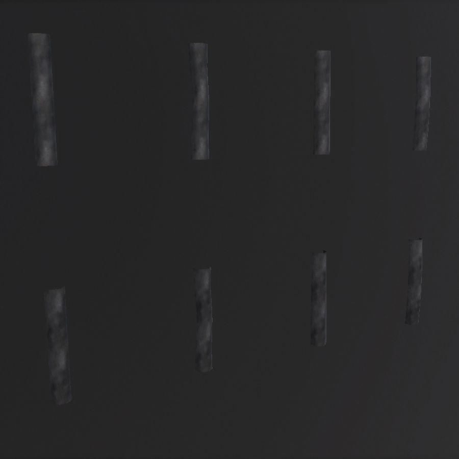 Environment Roof Modules Game Assets Low-poly 3D model_21