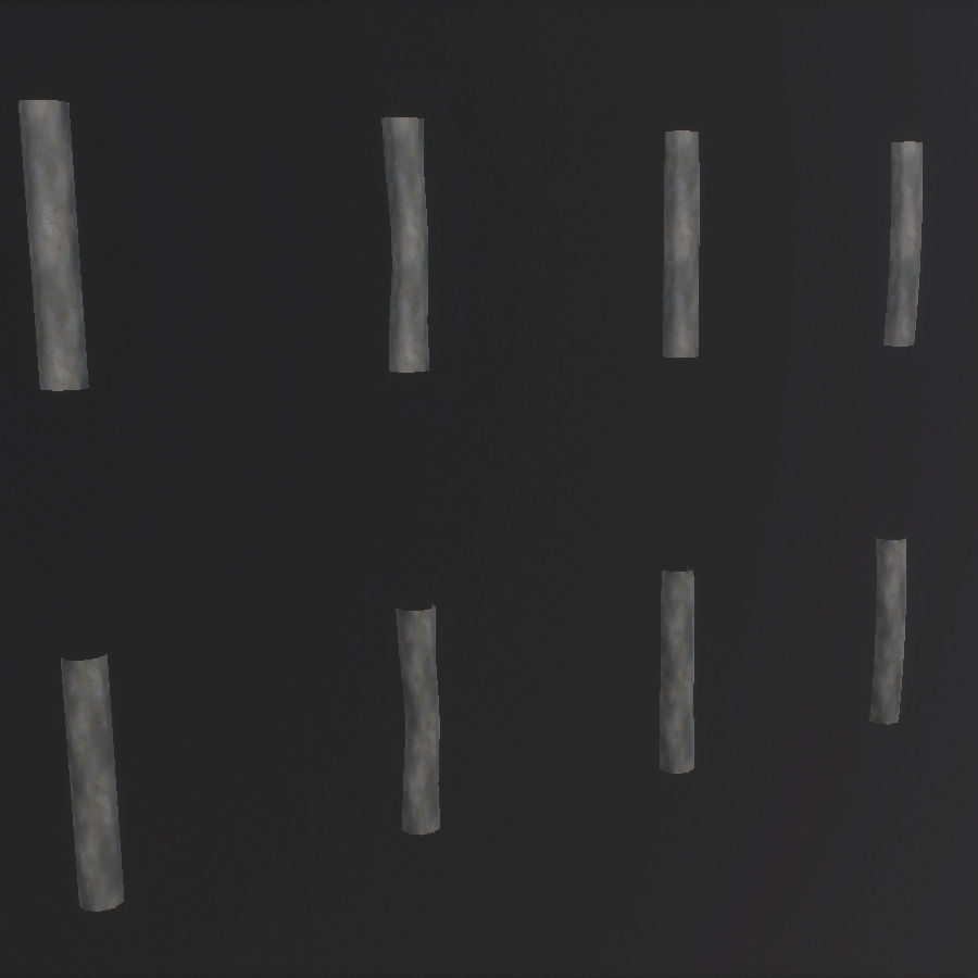 Environment Roof Modules Game Assets Low-poly 3D model_19