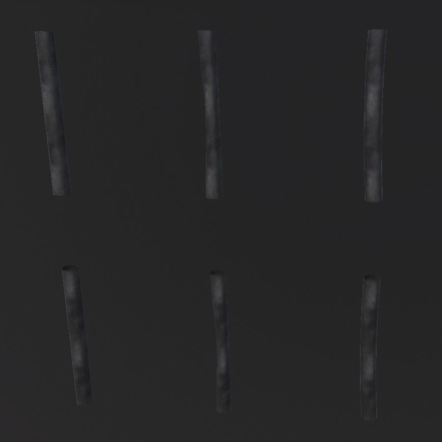 Environment Roof Modules Game Assets Low-poly 3D model_26