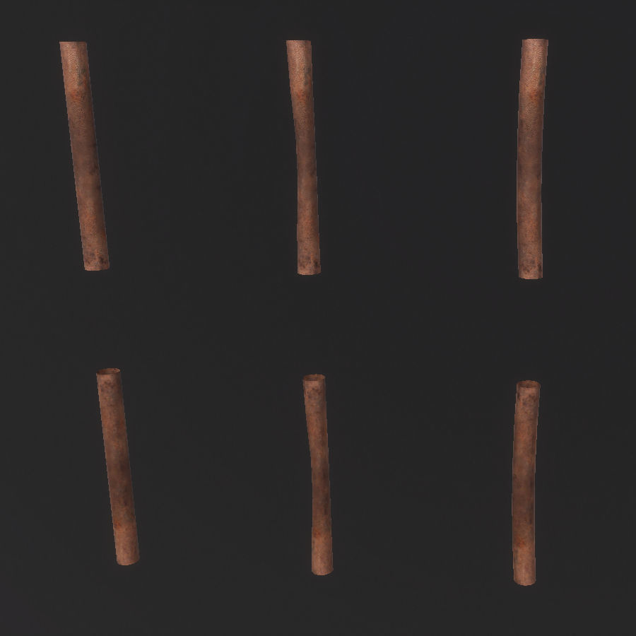 Environment Roof Modules Game Assets Low-poly 3D model_27