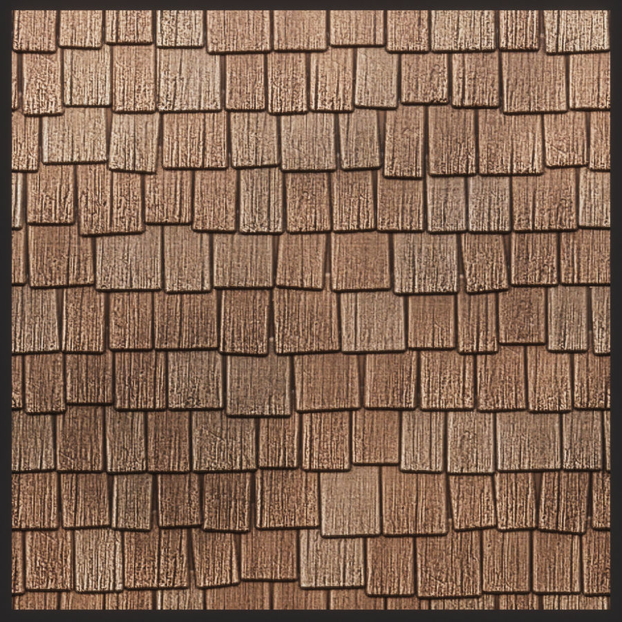 Environment Roof Modules Game Assets Low-poly 3D model_3