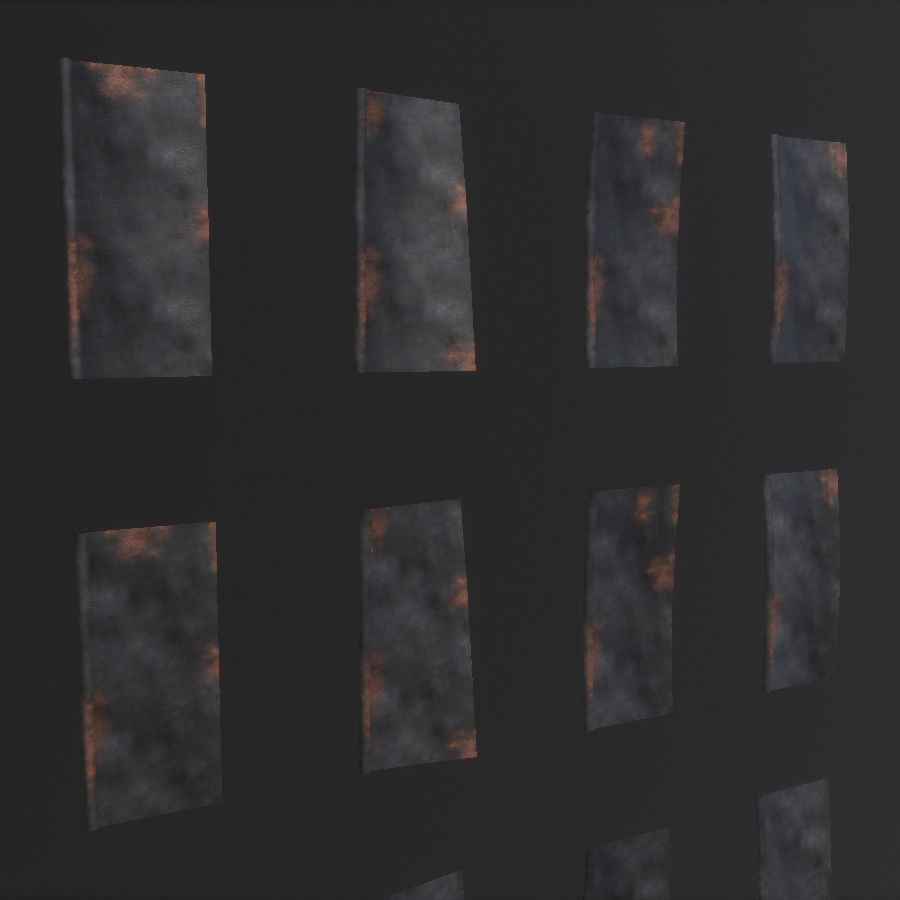 Environment Roof Modules Game Assets Low-poly 3D model_13