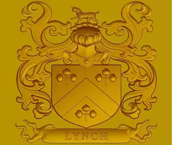 Lynch Family Crest - 3d Model Download  3D print model