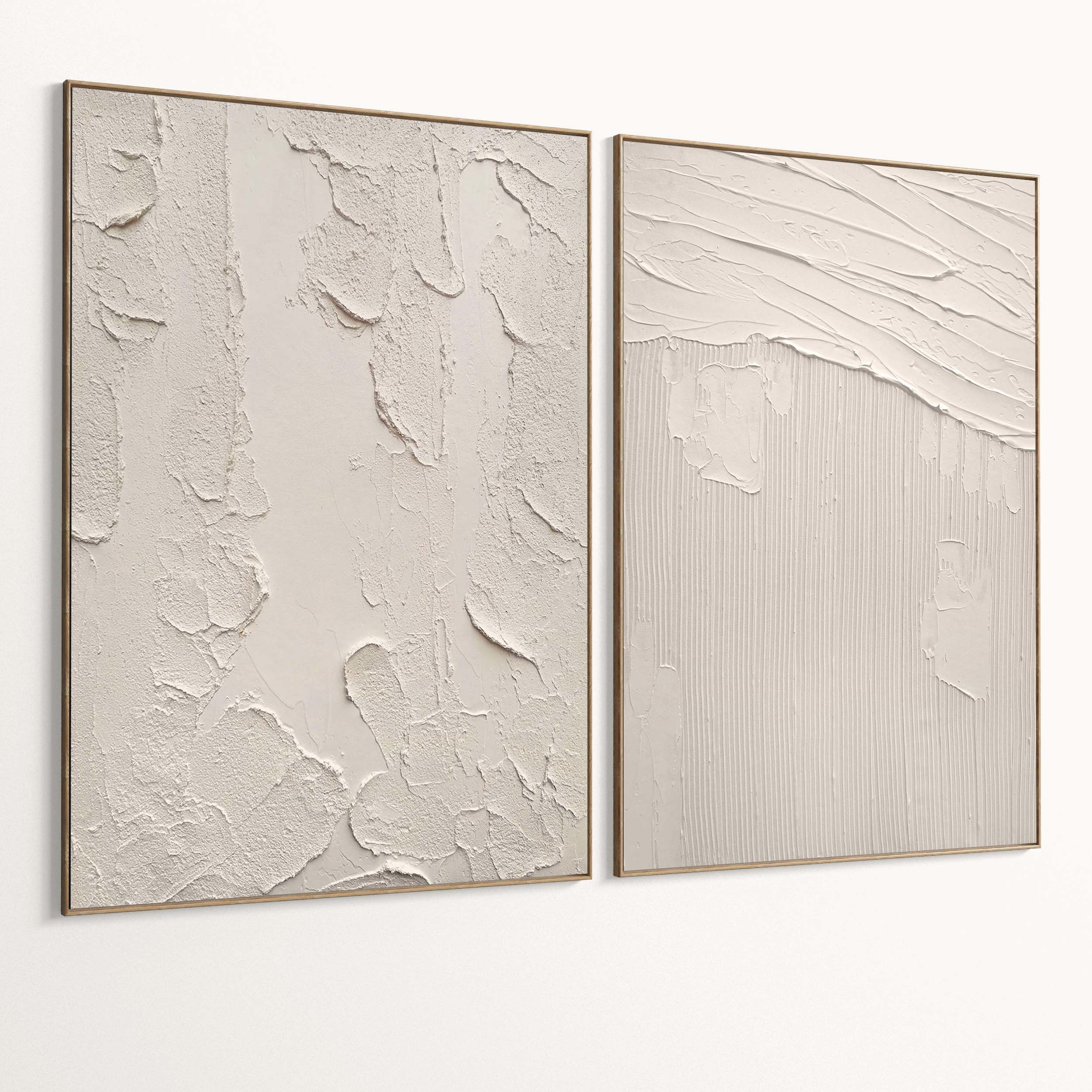 Plaster Two Photo Frame 418 Low-poly 3D model_1