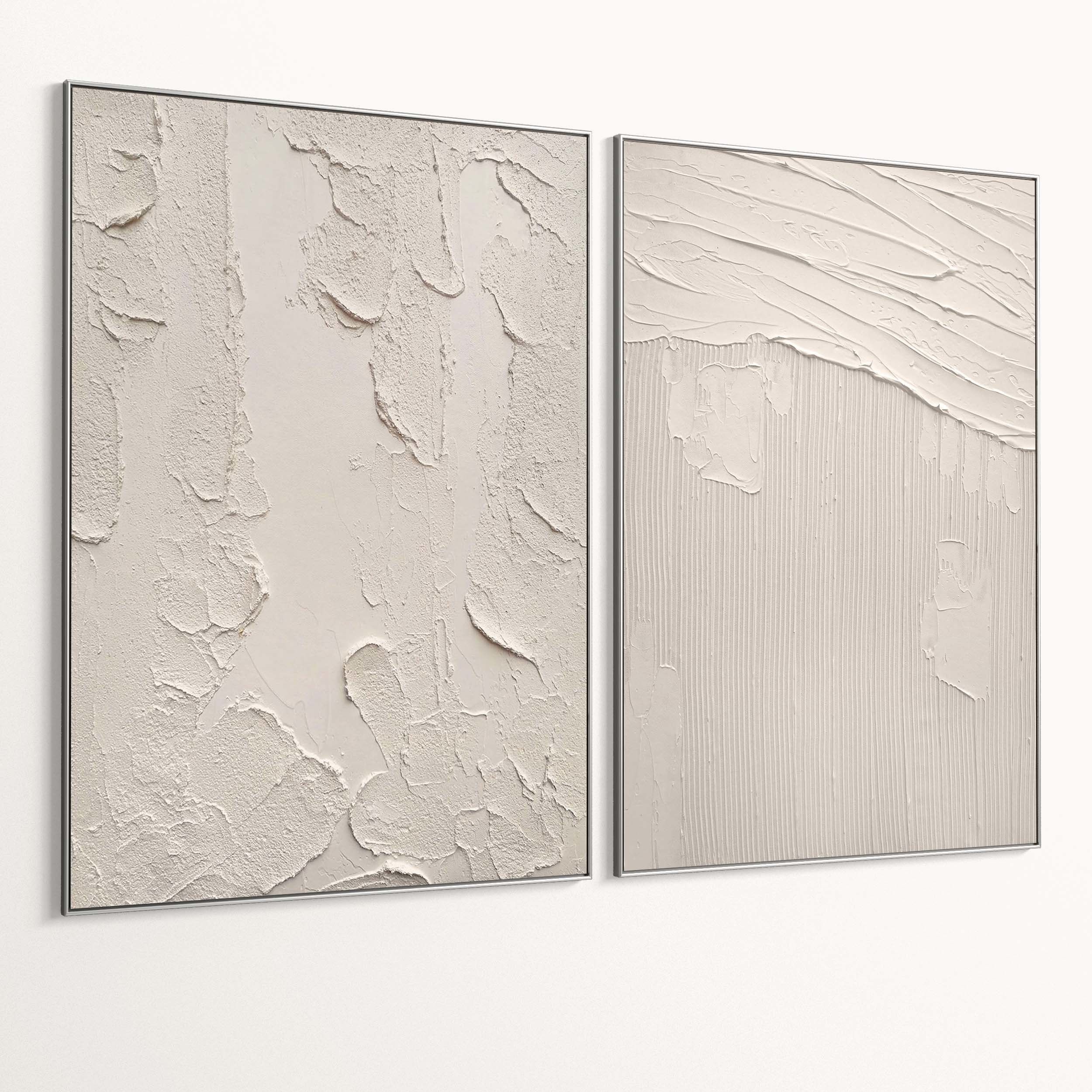 Plaster Two Photo Frame 418 Low-poly 3D model_5