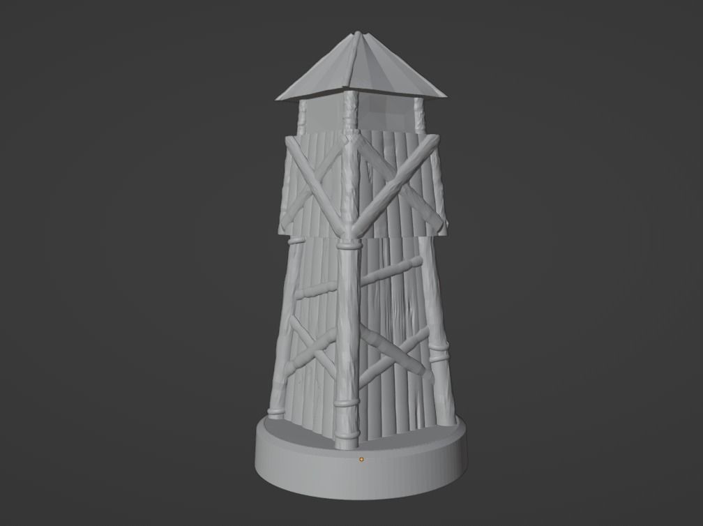 3D Model Fantasy Tower 3D print model_3