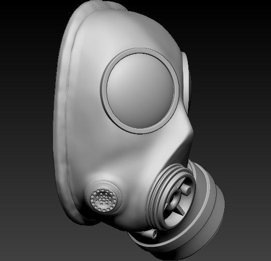 Gas Mask Pendant 3D print model_2