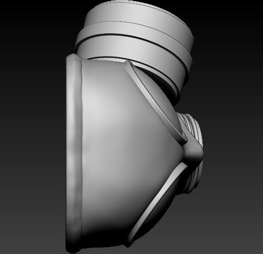 Gas Mask Pendant 3D print model_3