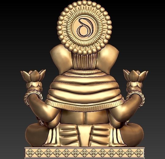 dagdusheth ganesha idol 3D print model_5