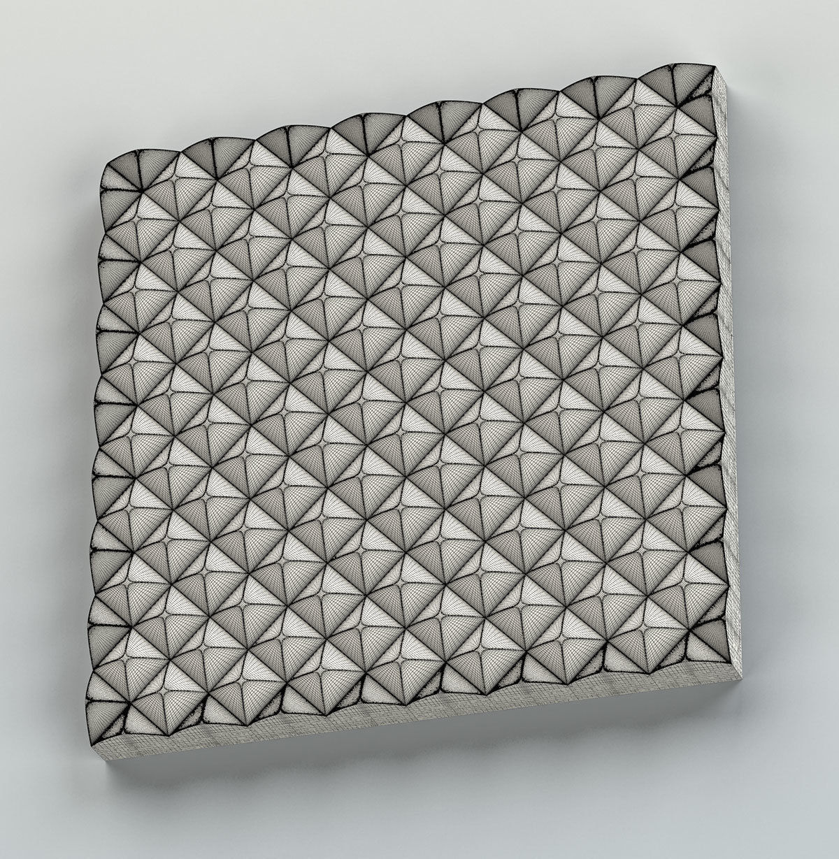 Wall panel 036 3D model_8