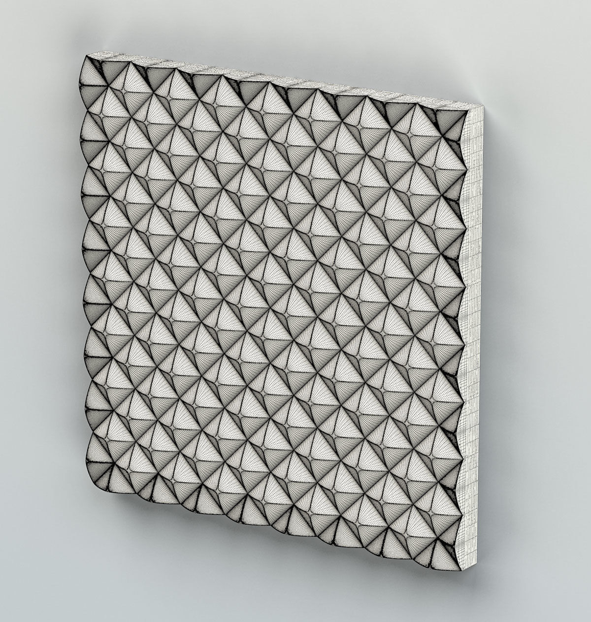 Wall panel 036 3D model_7
