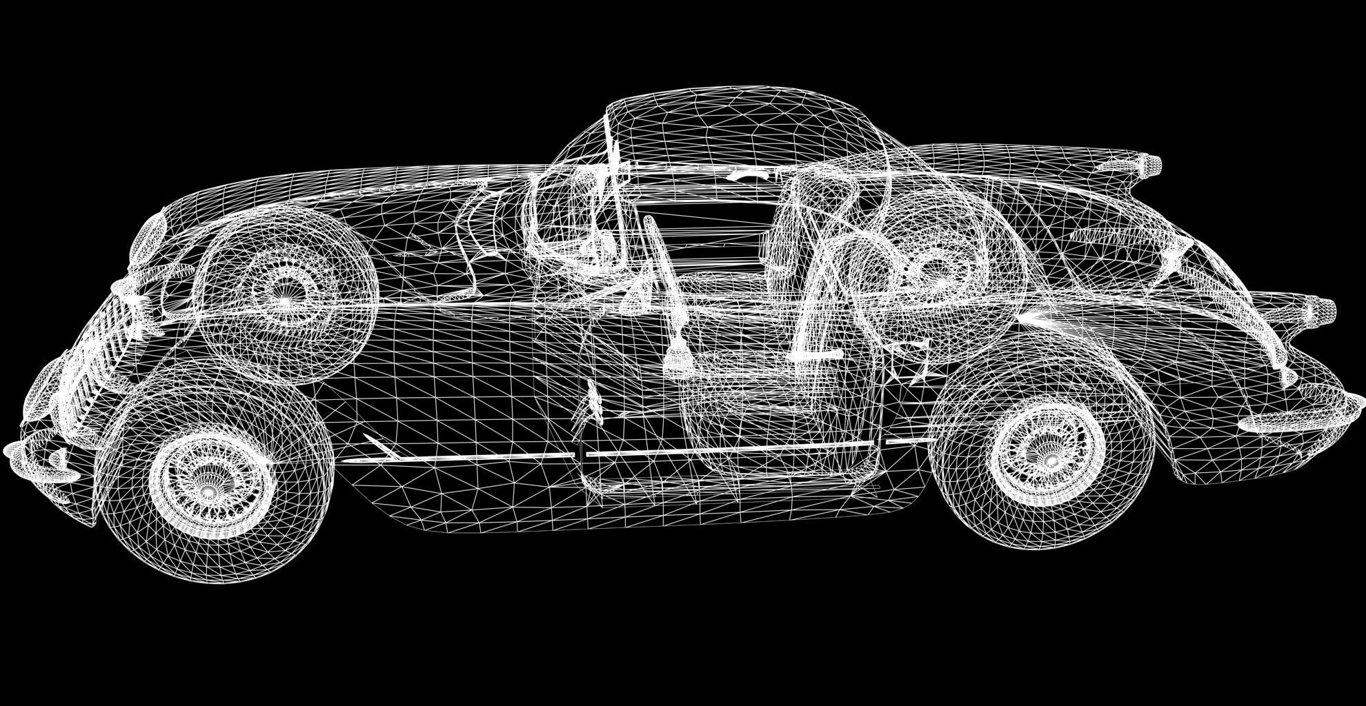 chevrolet corvette 1954 3D model_4