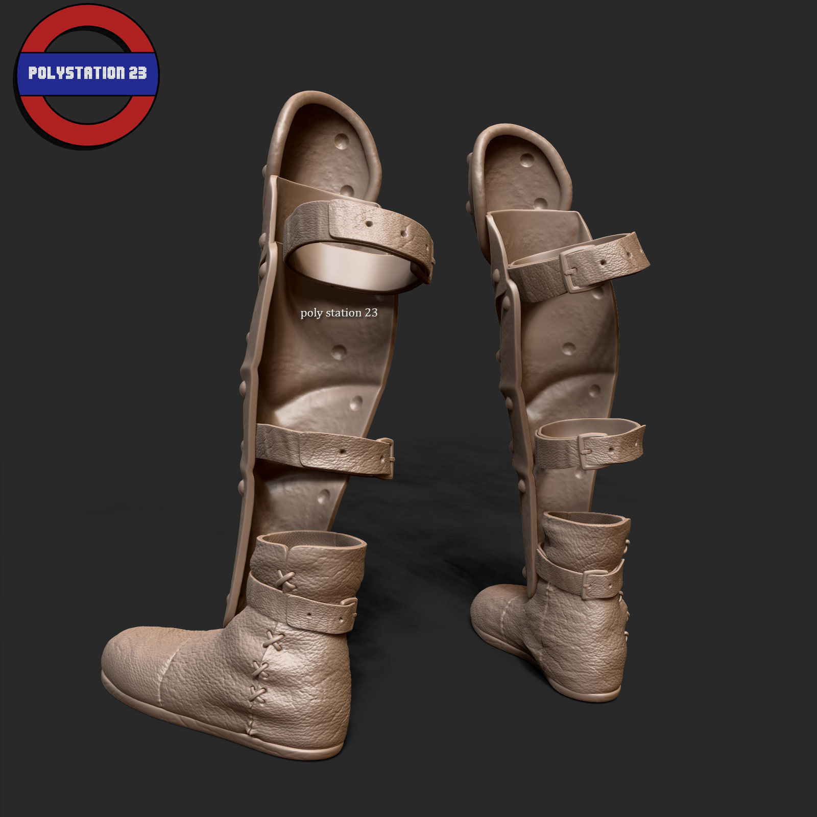 Fantasy armour ancient medieval v1 highpoly zbrush 3D model_13