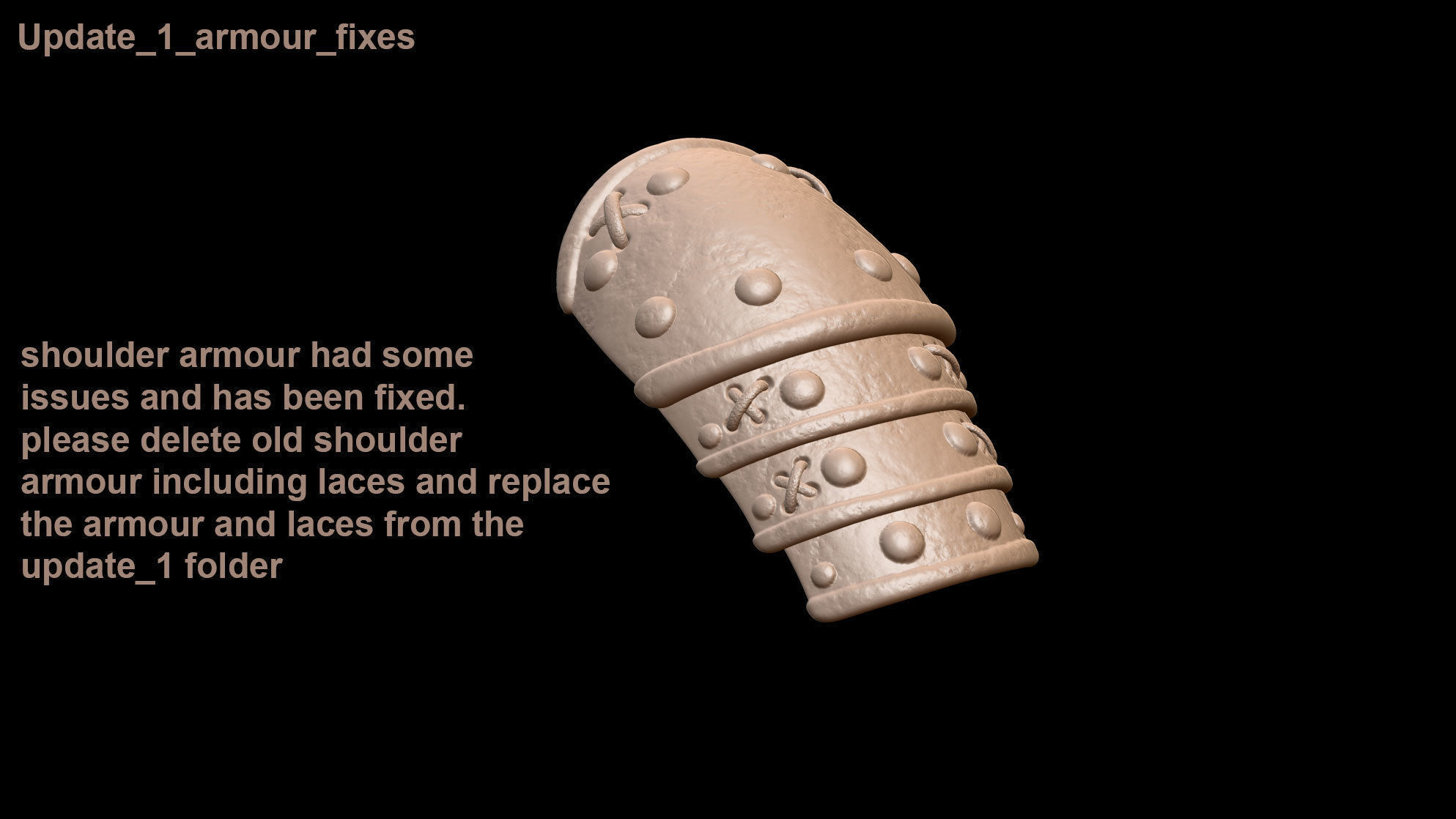 Fantasy armour ancient medieval v1 highpoly zbrush 3D model_1