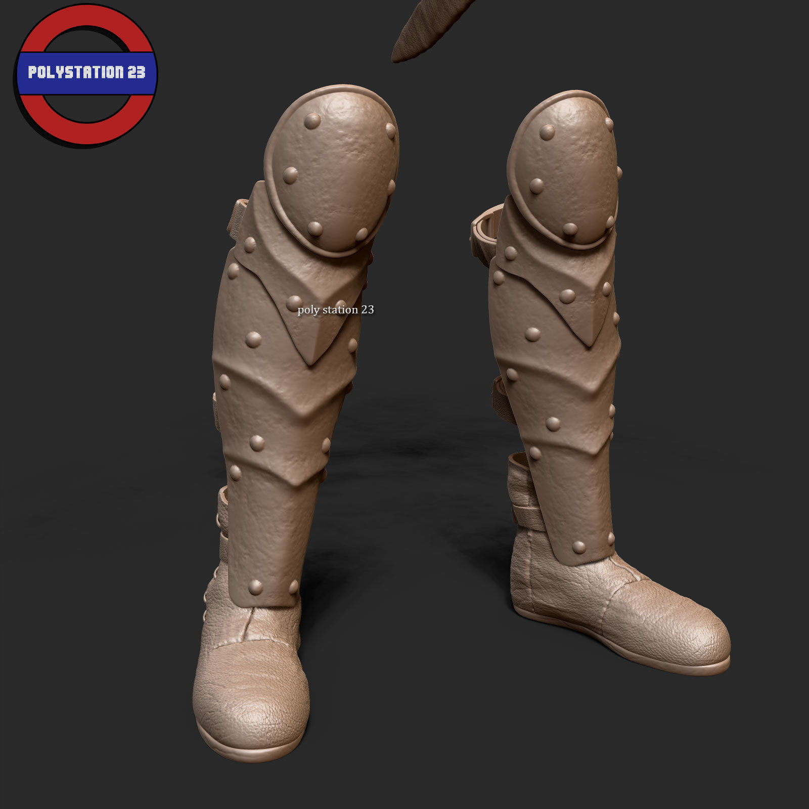 Fantasy armour ancient medieval v1 highpoly zbrush 3D model_12