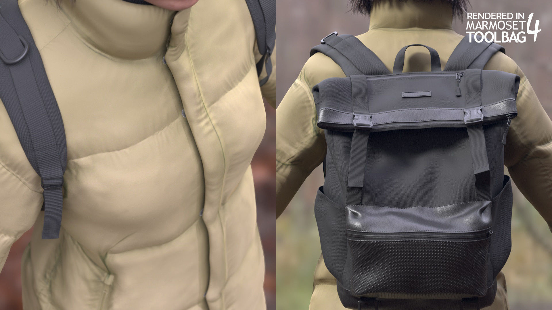 Mens and Womens Winter Outfits - Modular - Rigged 3D Model Collection_20