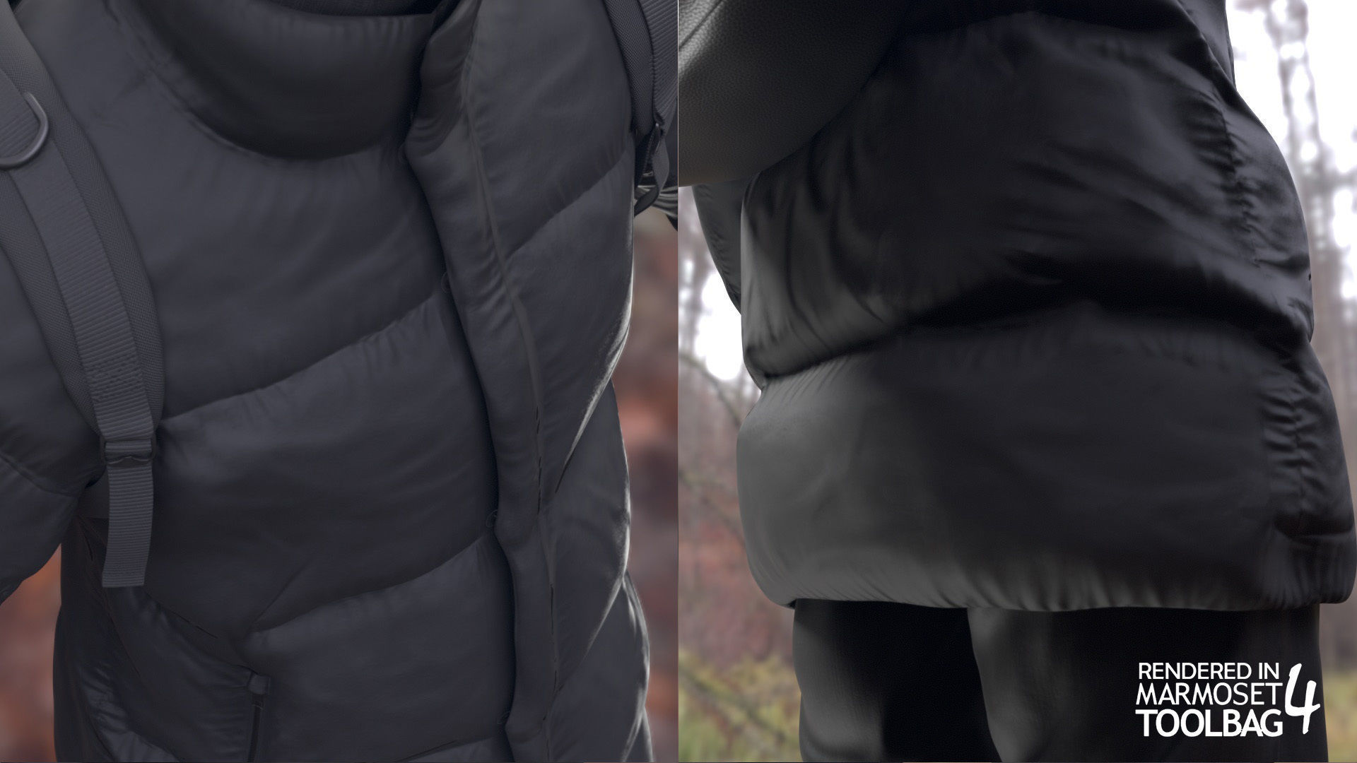 Mens and Womens Winter Outfits - Modular - Rigged 3D Model Collection_29