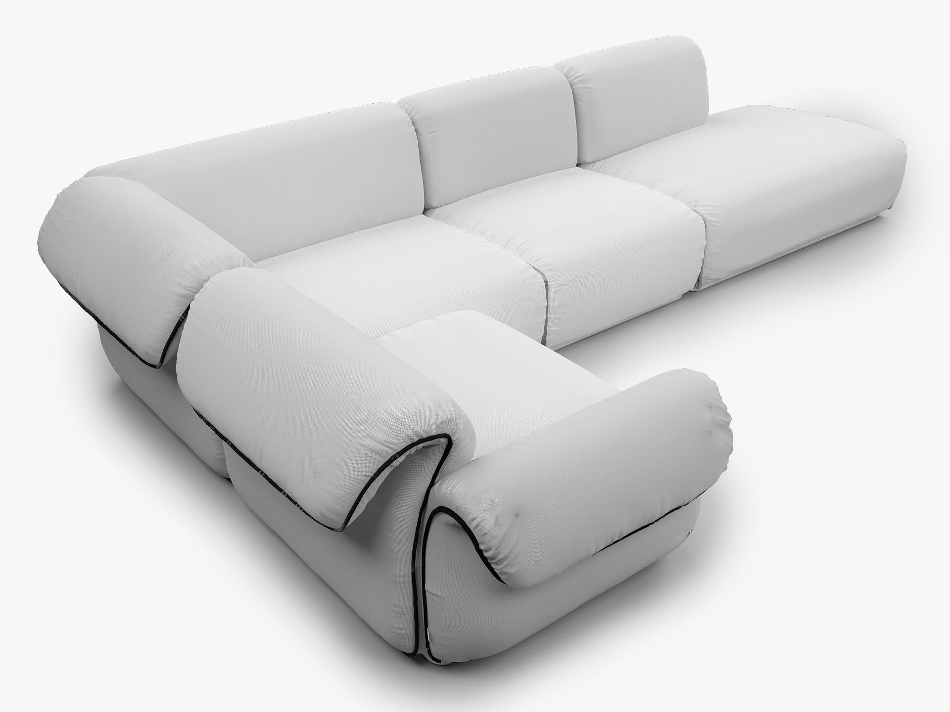 Natuzzi Italia ICON Sectional Sofa 3D model_7