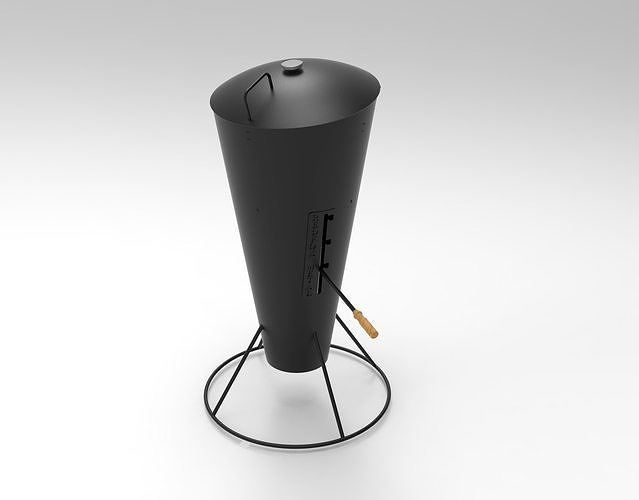 CONICAL BBQ 3D model 7