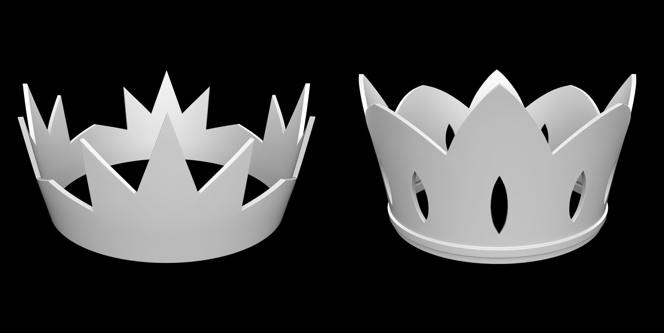 50 Crown IMM Brush Pack Low-poly 3D model_17