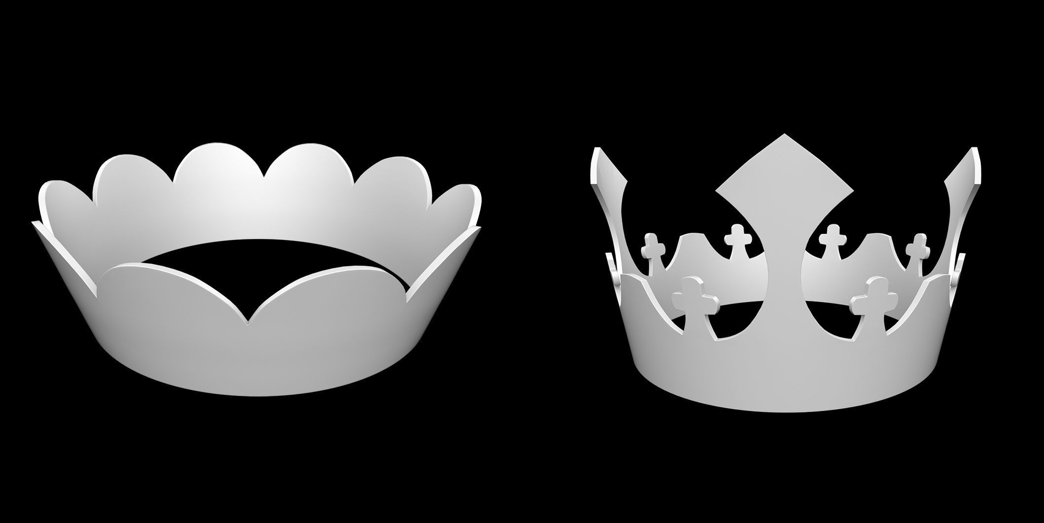 50 Crown IMM Brush Pack Low-poly 3D model_12