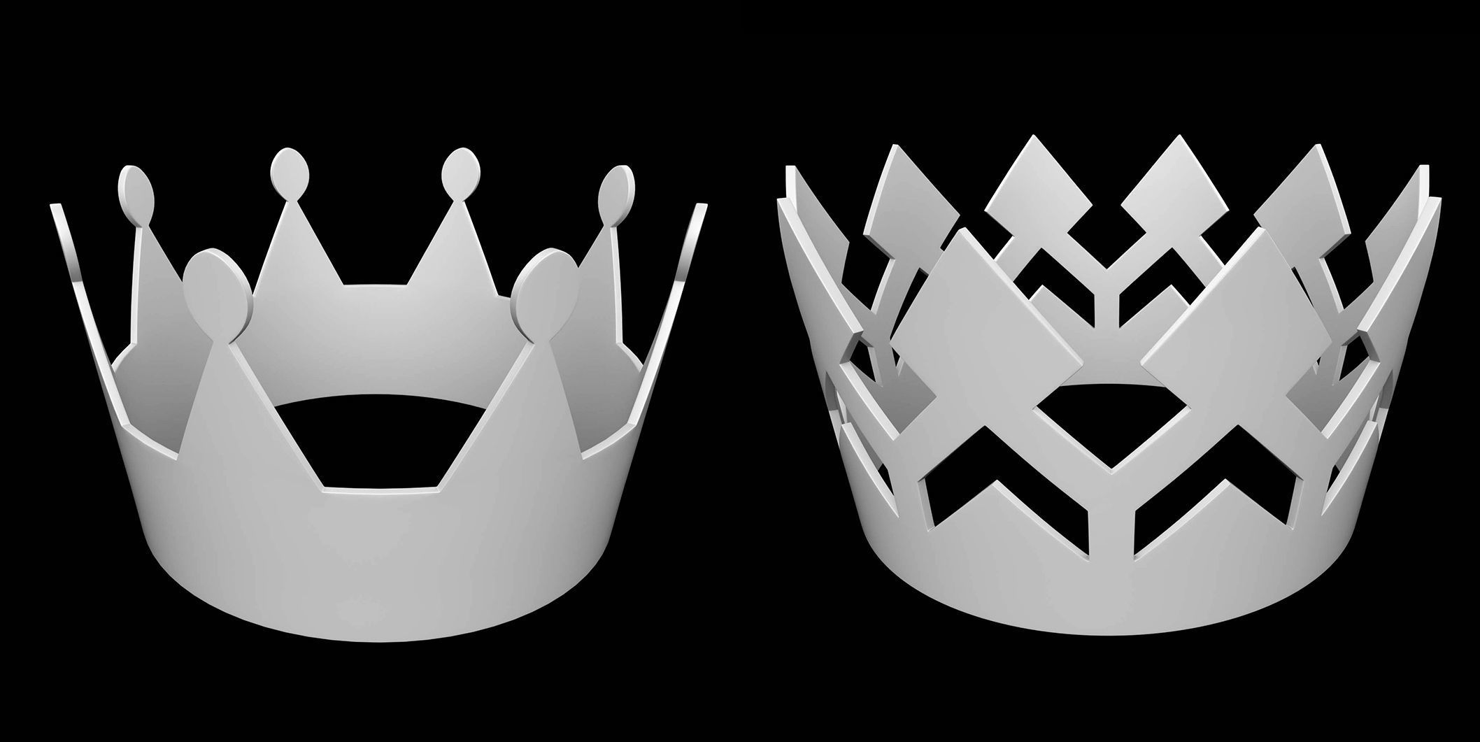 50 Crown IMM Brush Pack Low-poly 3D model_26