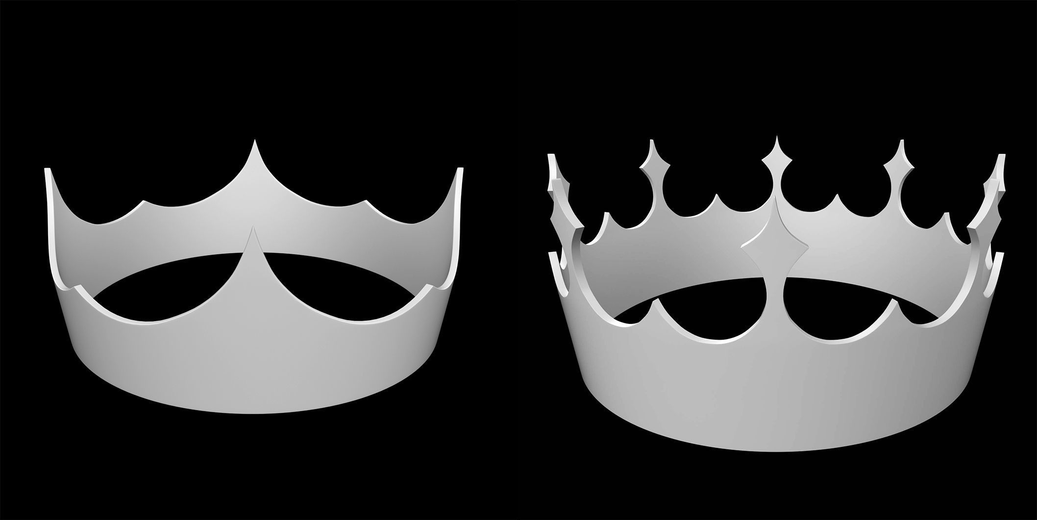 50 Crown IMM Brush Pack Low-poly 3D model_18