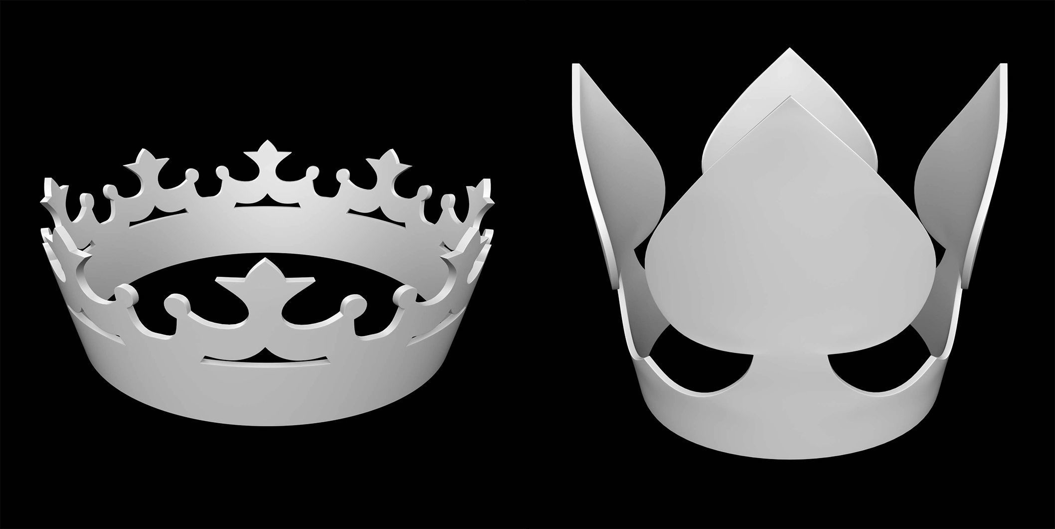 50 Crown IMM Brush Pack Low-poly 3D model_20