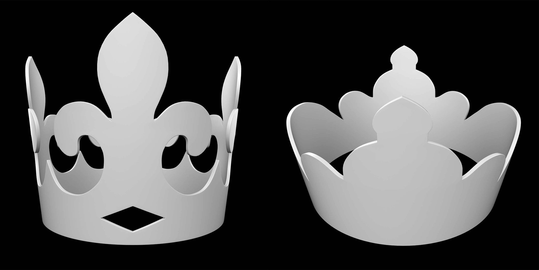 50 Crown IMM Brush Pack Low-poly 3D model_16