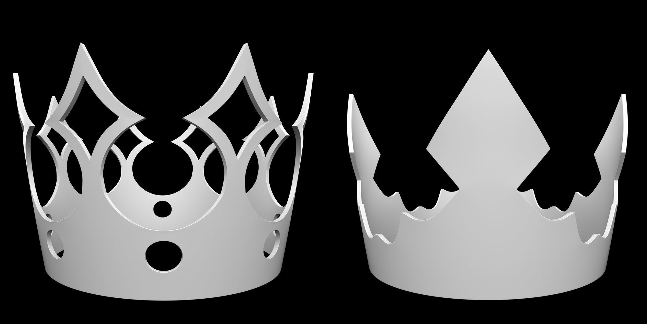50 Crown IMM Brush Pack Low-poly 3D model_13