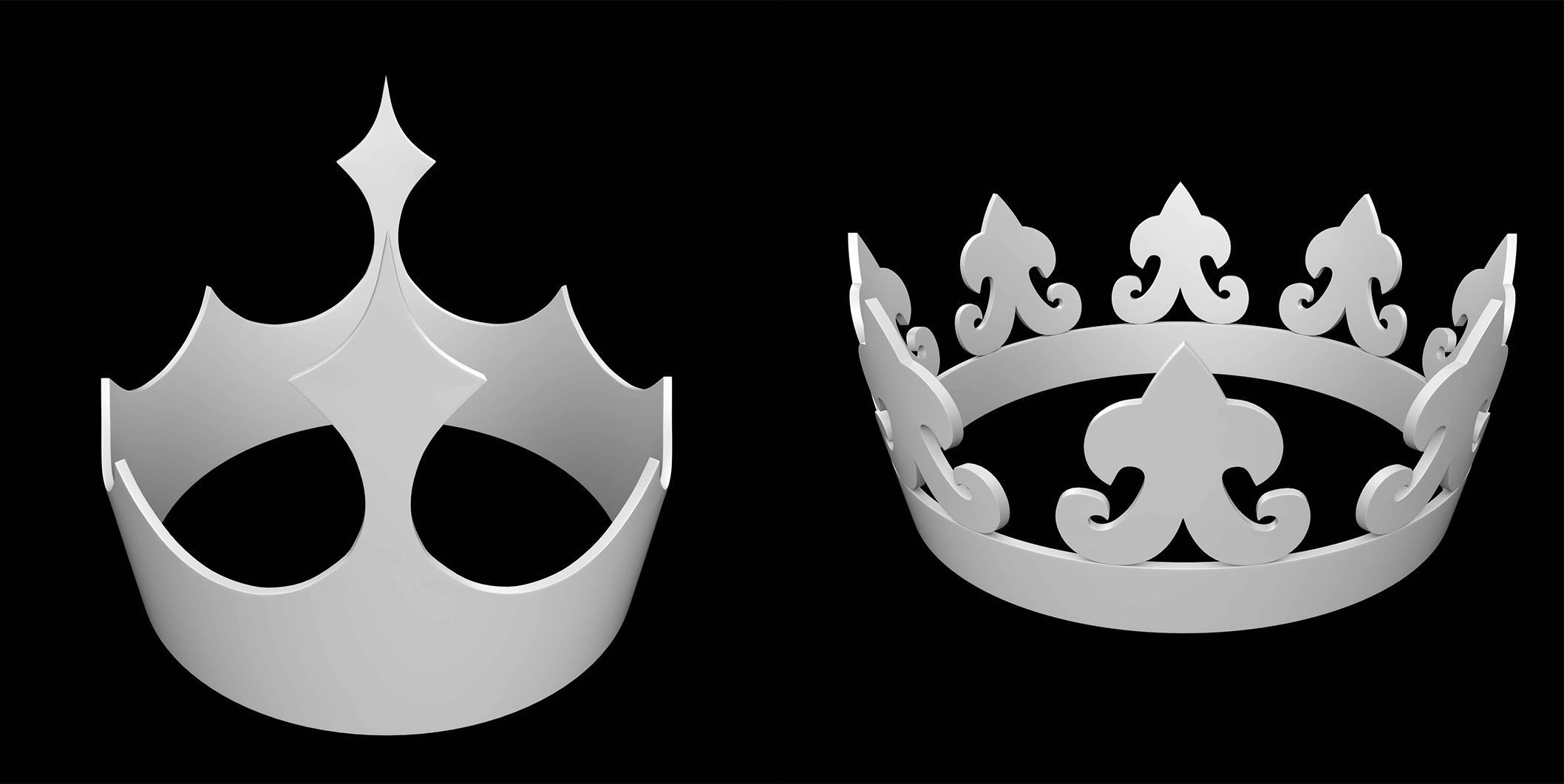 50 Crown IMM Brush Pack Low-poly 3D model_19