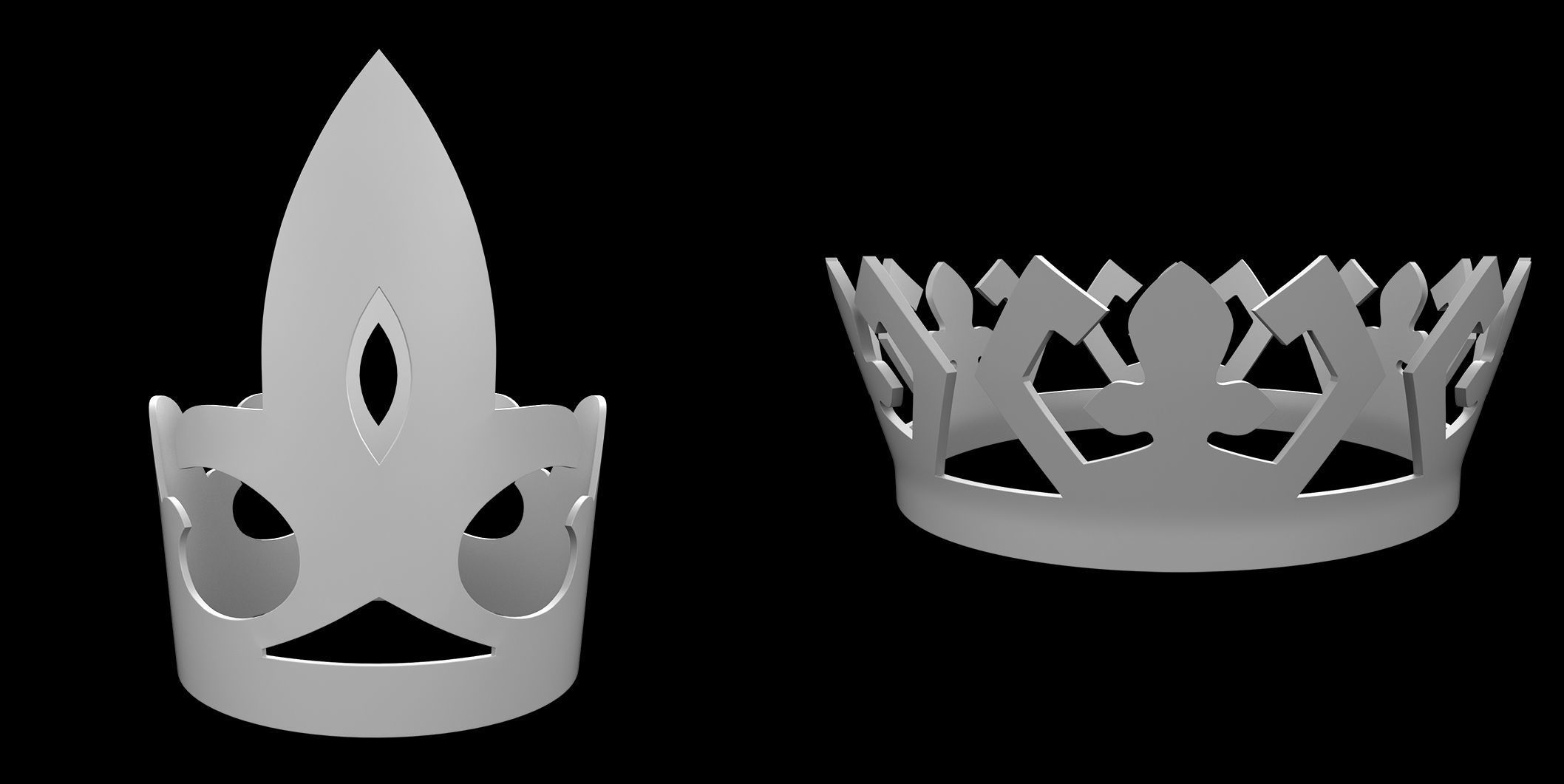 50 Crown IMM Brush Pack Low-poly 3D model_22