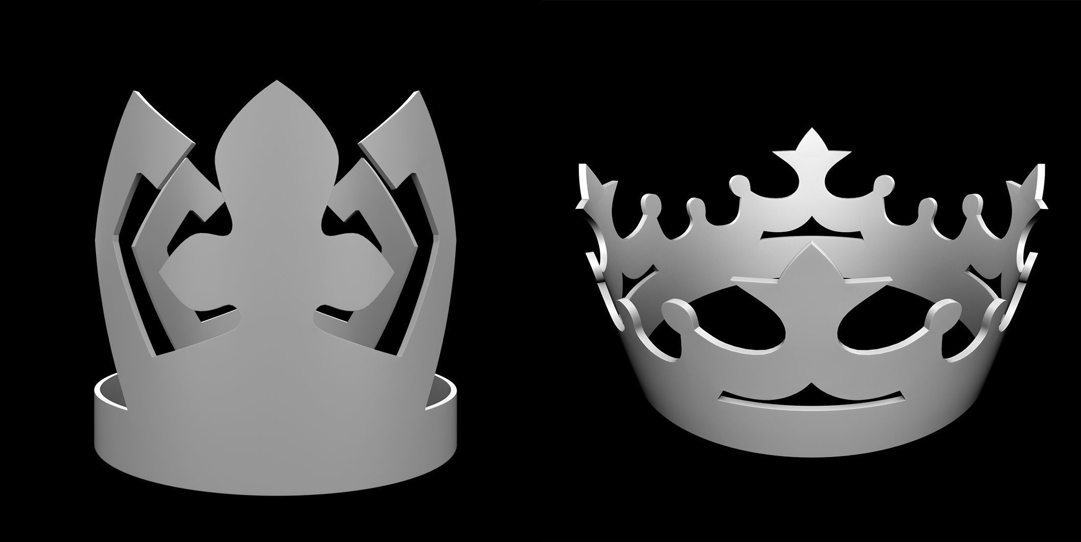 50 Crown IMM Brush Pack Low-poly 3D model_15