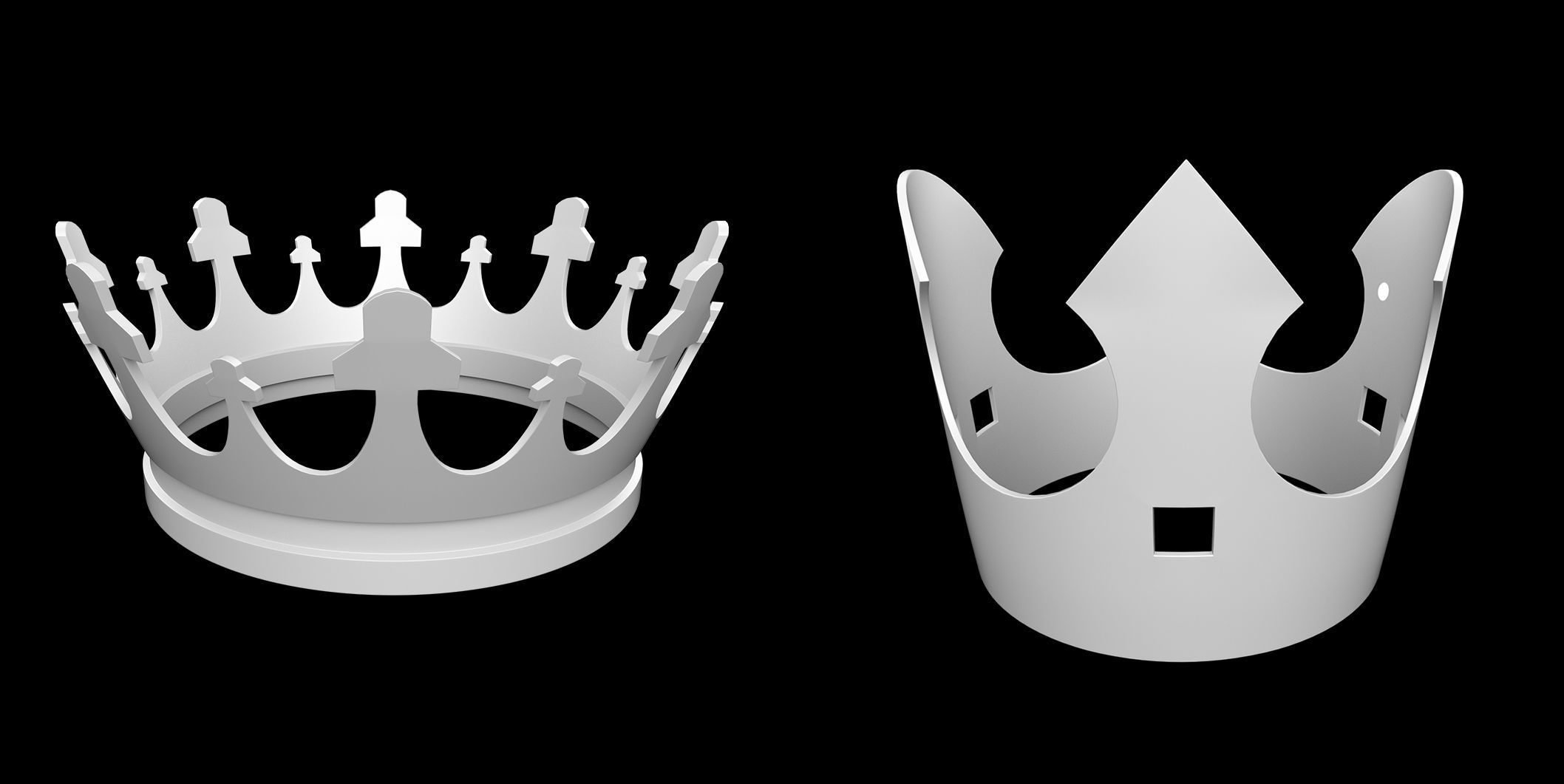 50 Crown IMM Brush Pack Low-poly 3D model_8
