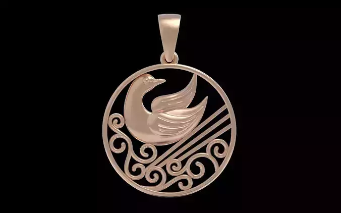 Dove Pendant 3D print model