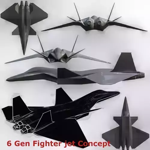 Sixth-generation fighter 3D print model